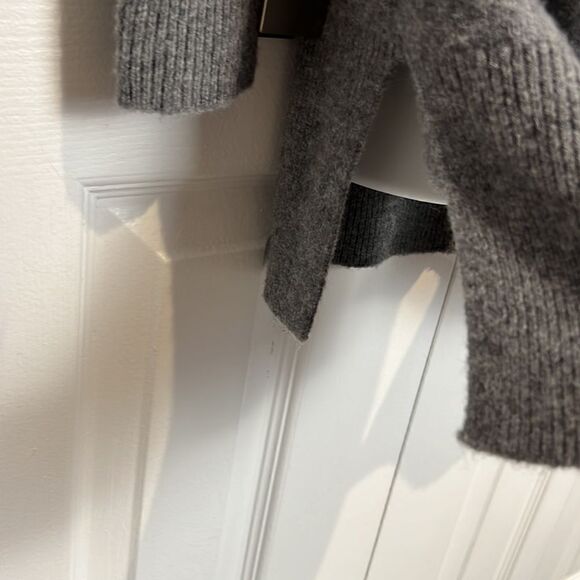 Madewell Merino Wool Alpaca Blend Open Face Grey Cardigan Size XXS - Picture 7 of 13